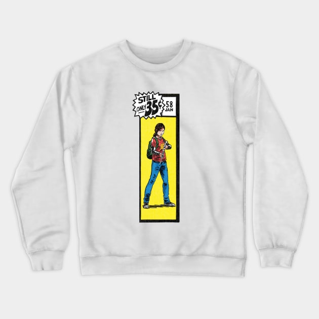 Comic book corner box - Ellie The Last of Us fan art Crewneck Sweatshirt by MarkScicluna